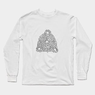 Vintage Heart Maze Long Sleeve T-Shirt